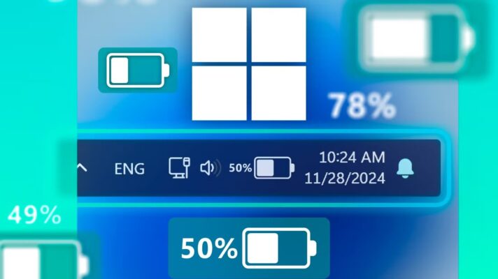 Windows 11 sắp có khả năng hiển thị phần trăm pin